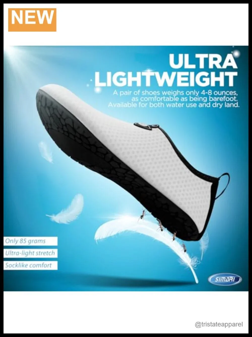 Water Shoes - Unisex Swim Aqua Socks Quick-Dry Breathable Mesh Rubber Sole